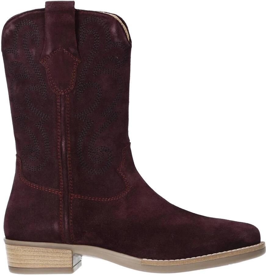 Red Code western suède laarzen donkerrood