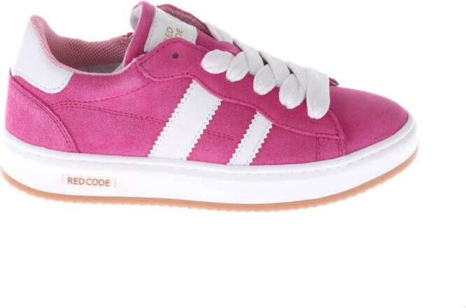 Red Code suède sneakers fuchsia