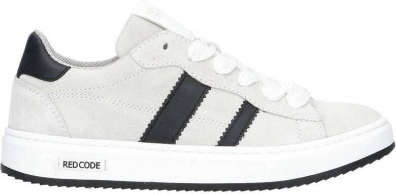Red Code suède sneakers grijs