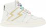 Red-rag Red Rag 12348 122 White Nappa Sneakers hoge sneakers - Thumbnail 1