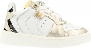 Red Rag 13146 leren sneakers met glitters wit goud