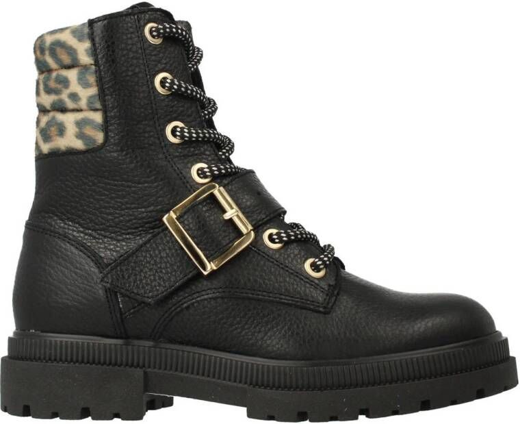 Red Rag leren veterboots zwart Meisjes Leer Meerkleurig 37