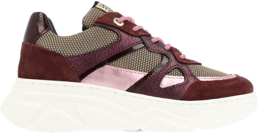 Red Rag chunky suède sneakers bordeaux
