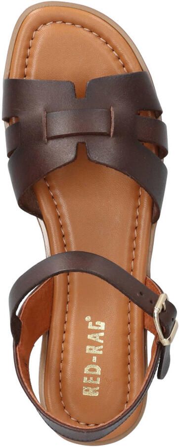 Red Rag leren sandalen donkerbruin - Foto 3