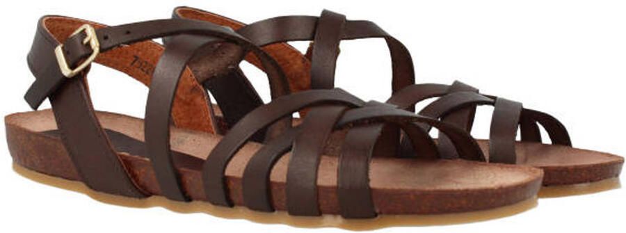 Red Rag leren sandalen donkerbuin - Foto 2