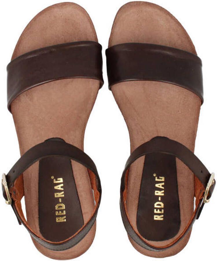 Red Rag leren sandalen donkerbuin - Foto 2