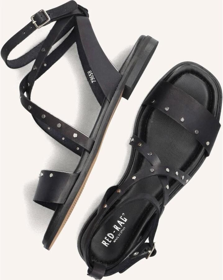 RED-RAG Sandalen Dames 79658 Maat: 39 Materiaal: Leer Kleur: Zwart - Foto 3