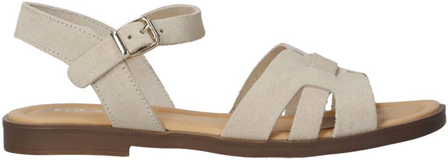 Red Rag suède sandalen beige