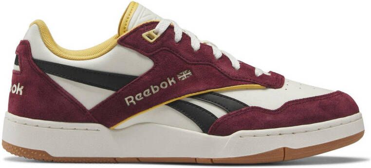 Reebok Classics BB 4000 II sneakers wit donkerrood zwart