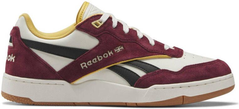 Reebok Classics BB 4000 II sneakers wit donkerrood zwart