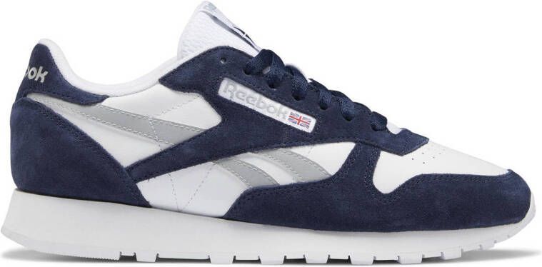 Reebok Classics Classic Leather sneakers donkerblauw wit grijs