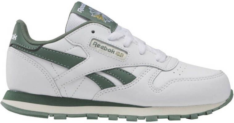 Reebok Classics Classic Leather sneakers wit donkergroen