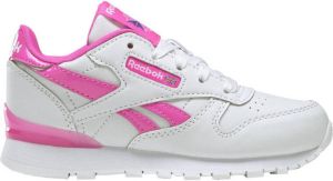 Reebok Classics Classic Leather Step 'N' Flash sneakers met lichtjes wit roze