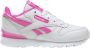 Reebok Classics Classic Leather Step 'N' Flash sneakers met lichtjes wit roze - Thumbnail 1