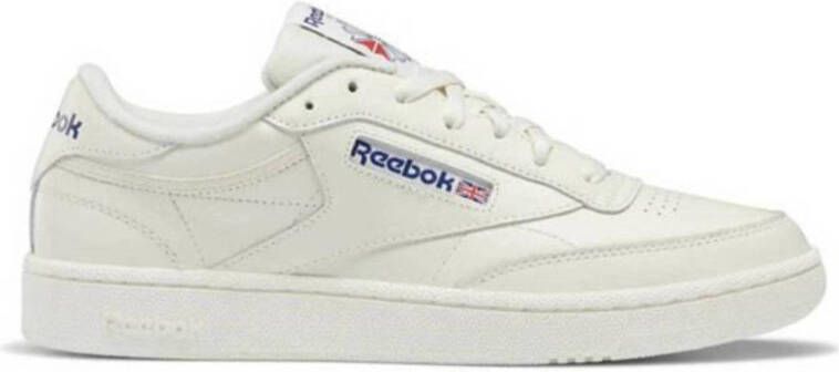 Reebok Classics Club C 85 leren sneakers ecru kobaltblauw