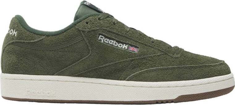 Reebok Classics Club C 85 leren sneakers olijfgroen ecru