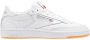 Reebok Club C 85 white light grey gum Wit Leer Lage sneakers Dames - Thumbnail 1