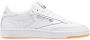 Reebok Club C 85 white light grey gum Wit Leer Lage sneakers Dames - Thumbnail 1