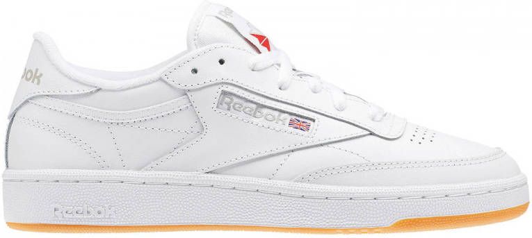 Reebok Club C 85 white light grey gum Wit Leer Lage sneakers Dames
