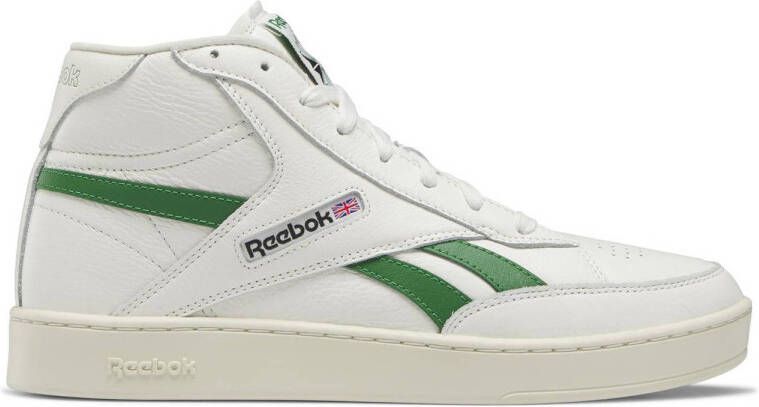 Reebok Classics Club C Form Hi leren sneakers ecru groen