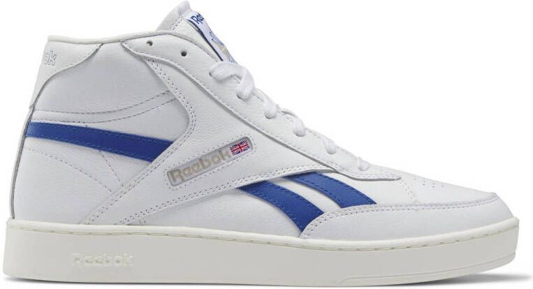 Reebok Classics Club C Form Hi leren sneakers wit kobaltblauw