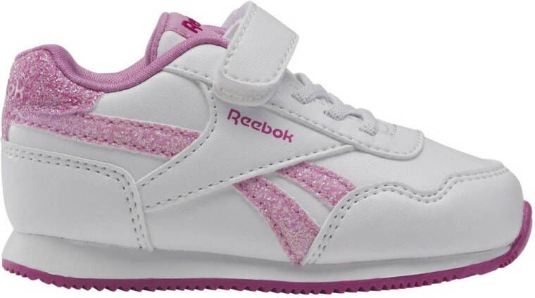 Reebok Classics Royal Prime Jog 3.0 sneakers wit roze Imitatieleer 21.5