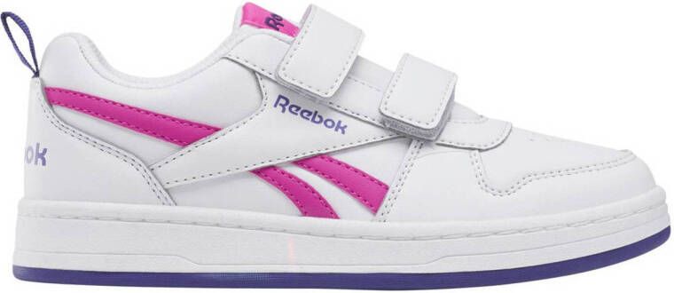 Reebok Classics Royal Prime 2.0 KC sneakers wit fuchsia paars Jongens Meisjes Imitatieleer 30.5