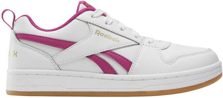 Reebok Classics Royal Prime 2.0 sneakers wit roze Jongens Meisjes Imitatieleer 32.5