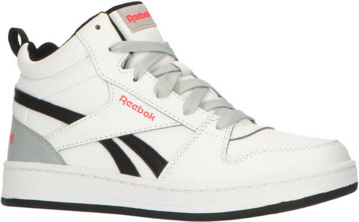 Reebok Classics Royal Prime Mid 2.0 sneakers wit zwart roze Jongens Meisjes Imitatieleer 32.5