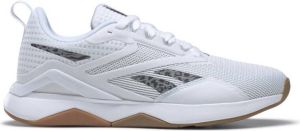 Reebok Nanoflex V2 Trainingschoenen Ftwr White Core Black Rubber Gum-03 Dames