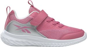 Reebok Training Rush Runner 4.0 sportschoenen roze zilver metallic wit