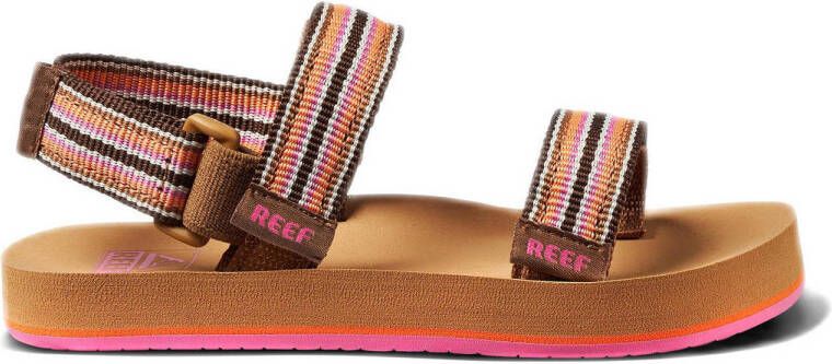 Reef gestreepte sandalen roze bruin