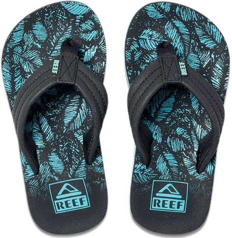 Reef Kids Ahi Aquifer Palm Jongens Slippers Blauw