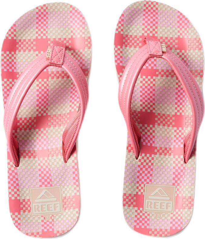 Reef Kids Ahi teenslippers roze