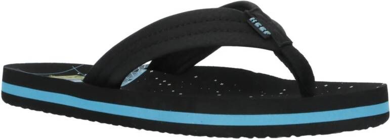 Reef Kids Ahi teenslippers zwart