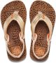 Reef Kids Ahi Wild teenslippers met hielbandje bruin goud Meisjes EVA 28 - Thumbnail 1