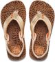 Reef Kids Ahi Wild teenslippers met hielbandje bruin goud Meisjes EVA 24 - Thumbnail 1