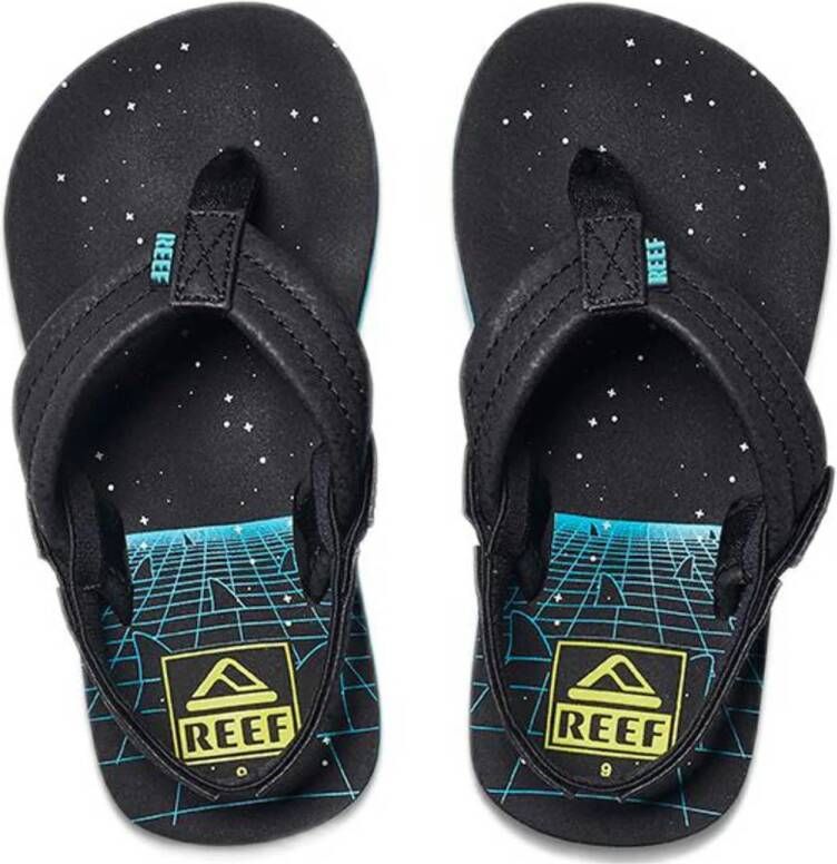 Reef Little Ahi teenslippers met hielbandje donkerblauw