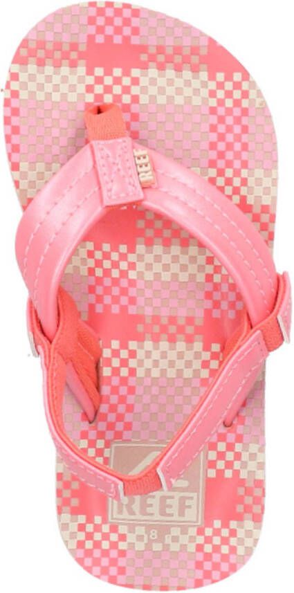 Reef Little Ahi teenslippers met hielbandje roze