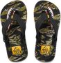 Reef Little Ahi teenslippers zwart groen Textiel 23 - Thumbnail 1