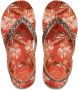 Reef Little Stargazer Prints Monstera sandalen met glitters oranje - Thumbnail 1