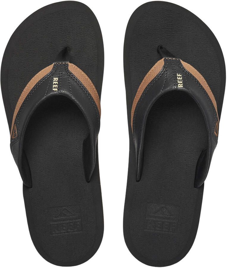 Reef Cushion Dawn teenslippers zwart bruin