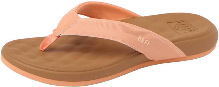 Reef Cushion Melody leren teenslippers zalm - Foto 2