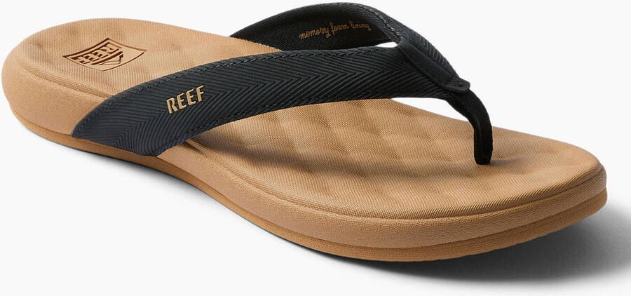 Reef Cushion Melody leren teenslippers zwart - Foto 7