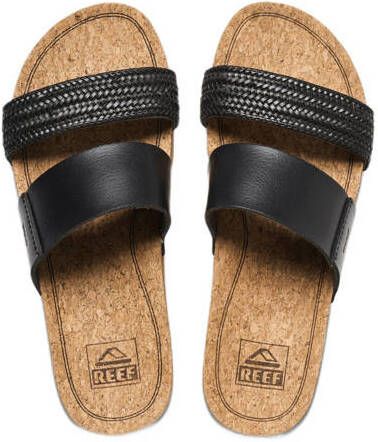 Reef Slipper Women Cushion Vista Hi Black Braid