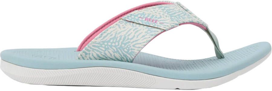 Reef kids Santa Ana slippers blauw wit - Foto 3