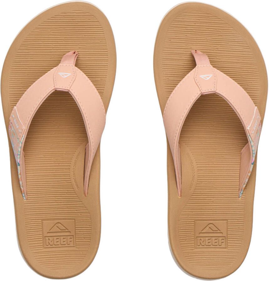 Reef Santa Ana imitatieleren leren teenslippers