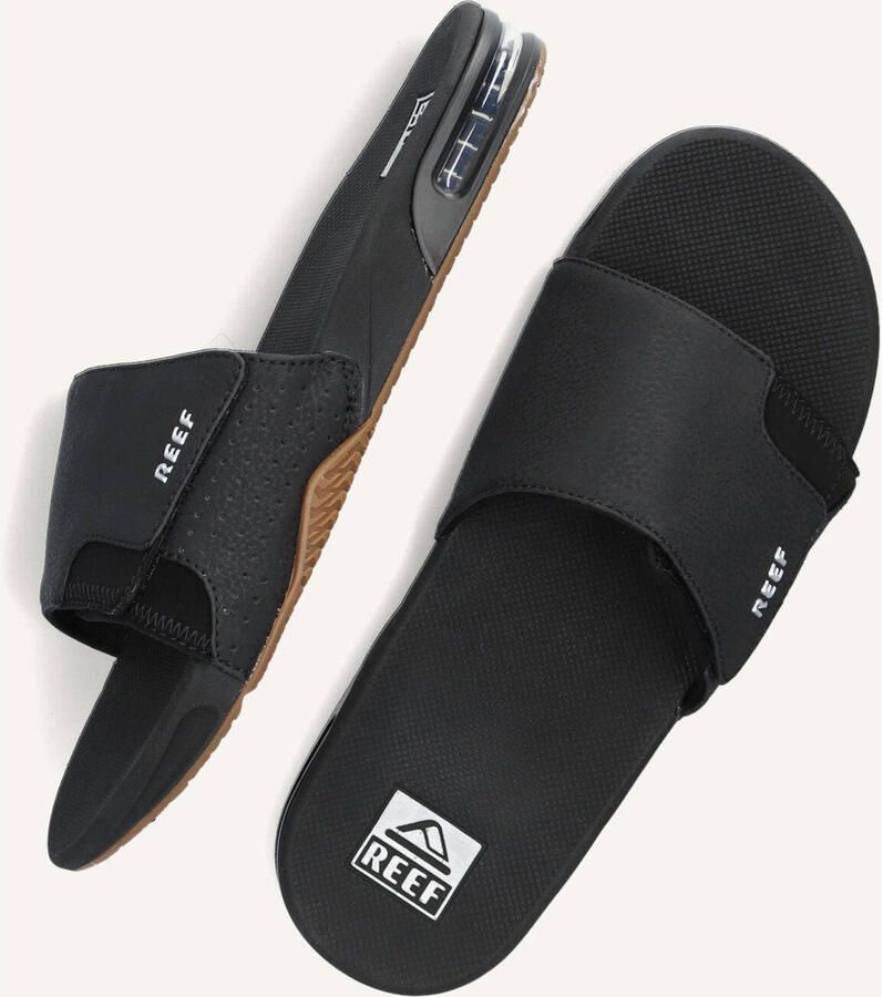 Reef Fanning Slideblack Silver Heren Slippers Zwart Zilver - Foto 4