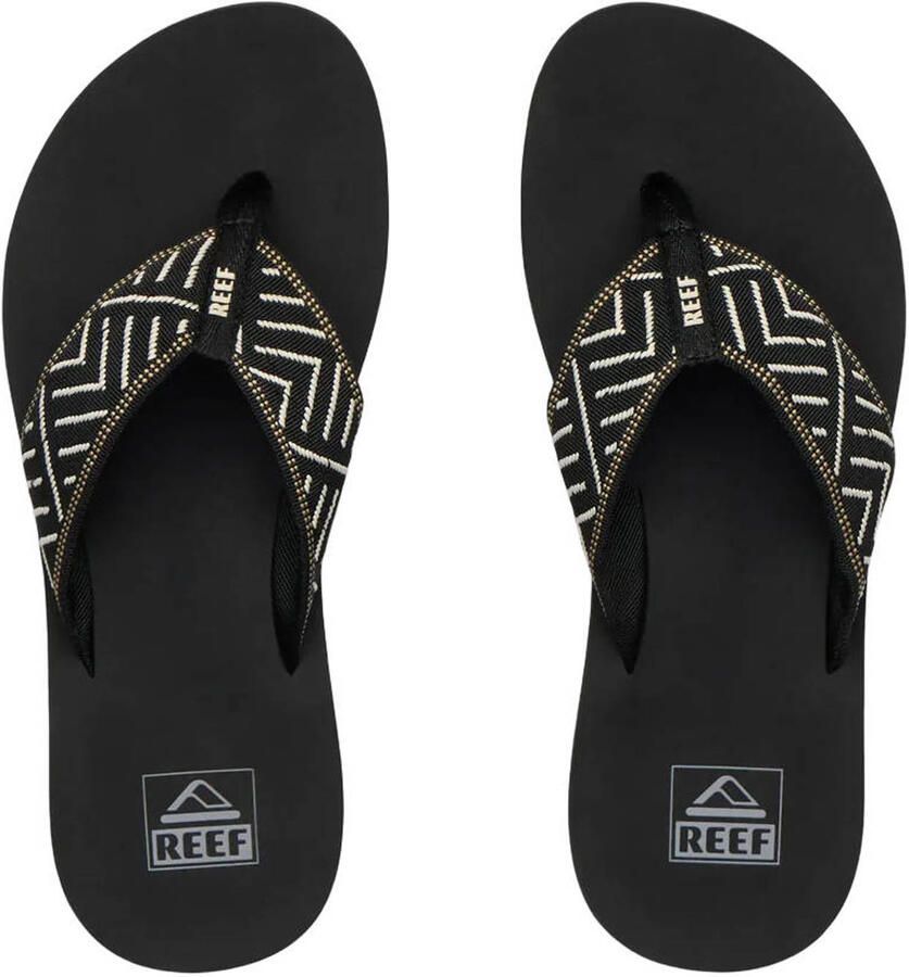 Reef Slipp REE SPRING WOVEN Zwart Gebroken Wit Zwart