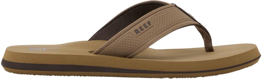 Reef The Layback leren teenslippers bruin